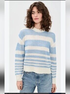 Pistola   Moa Striped Bubble Sweater in Blue & Gradient Stripe S